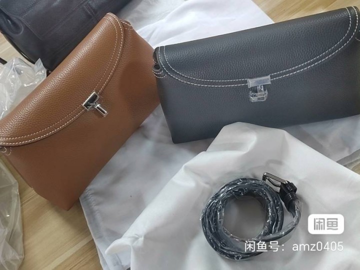 全新 出口TOTEME 牛皮T锁扣通勤百搭单肩斜挎包  防尘袋图片2