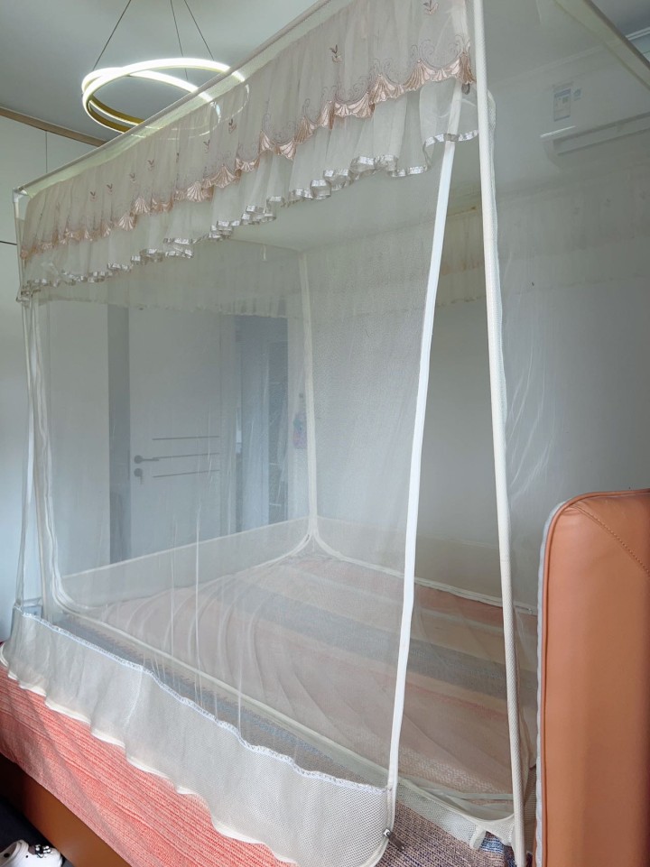 新款蚊帐防摔儿童婴儿加密加厚支架蒙古包家用夏天防止掉床，全新婴幼儿三大礼盒，双面…图片2