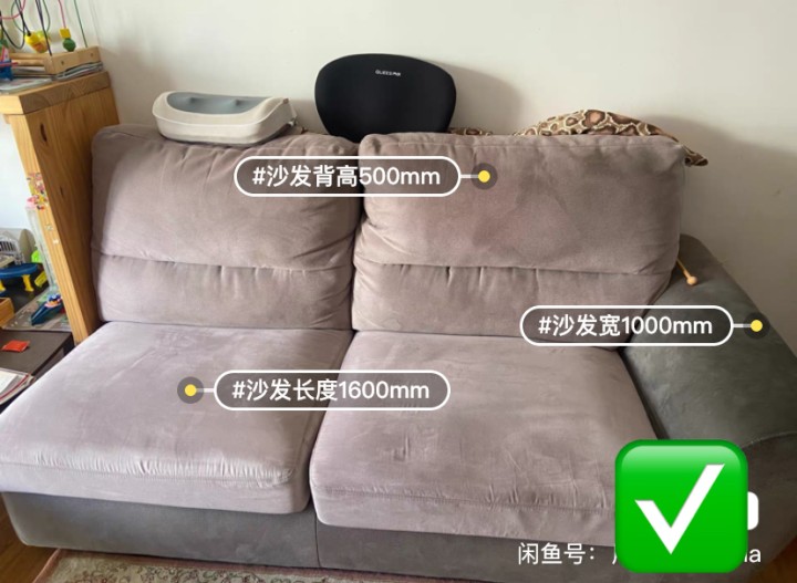 自家应沙发，尺寸如图，价格随缘