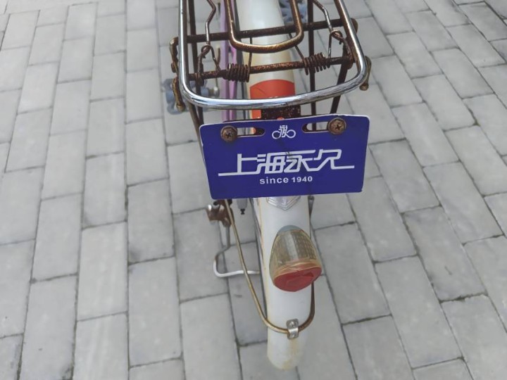上海永久自行车，质量很好，一次没坏过，快毕业了用不到了