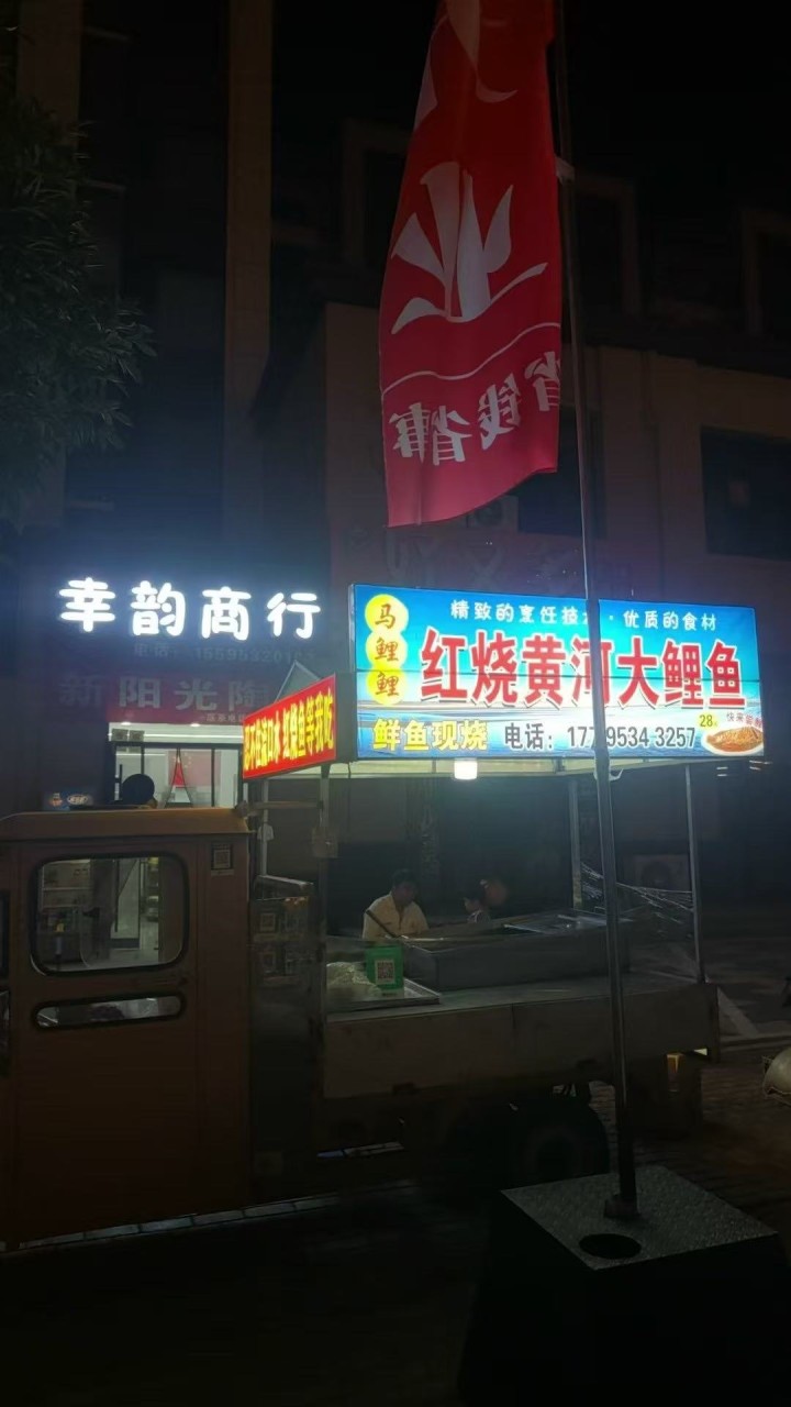 二手餐车，黄河大鲤鱼，带锅，煤气灶。