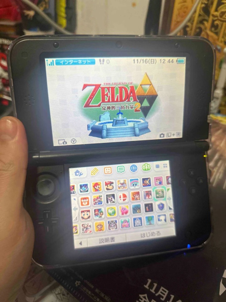 任天堂老大三 3dsll 成色如图