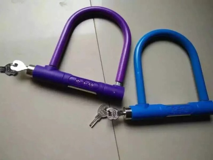 电动车电瓶车摩托车防盗锁自行车三轮车锁轮胎锁U型锁全新！！！ 12包邮。偏远地区…
