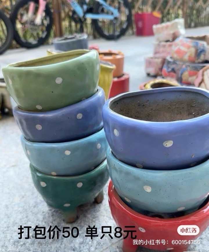 闲置多肉花盆 大小口径都有 同城可送 售出不退换图片6