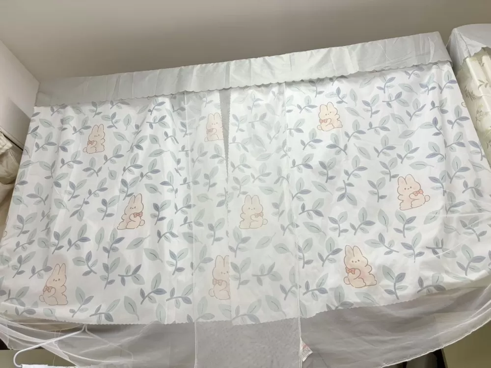 出学生宿舍二手床帘 带蚊帐 包含支架图片3