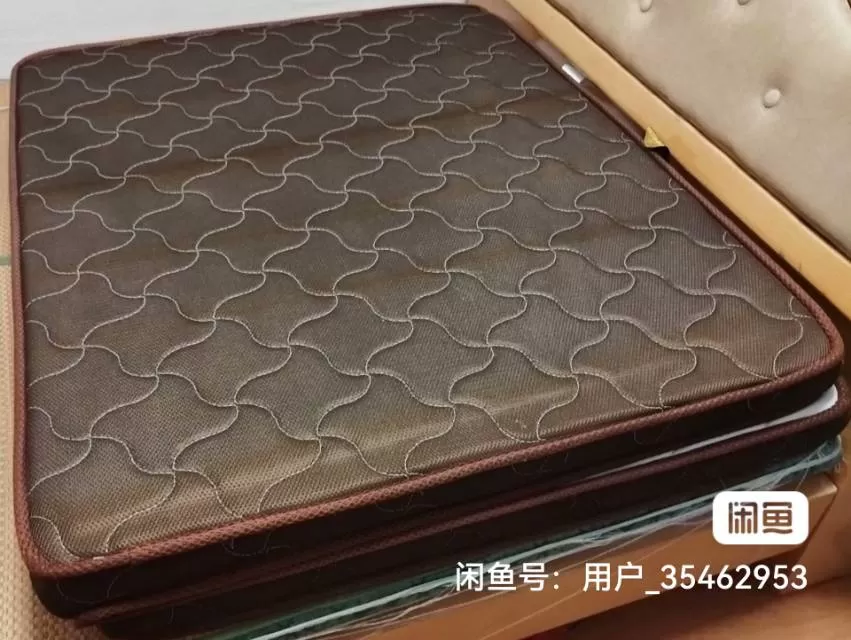 个人闲置，1.2米×1.9米椰棕床垫，8cm厚，全棕无胶水无弹簧，环保护脊款。驼…图片4