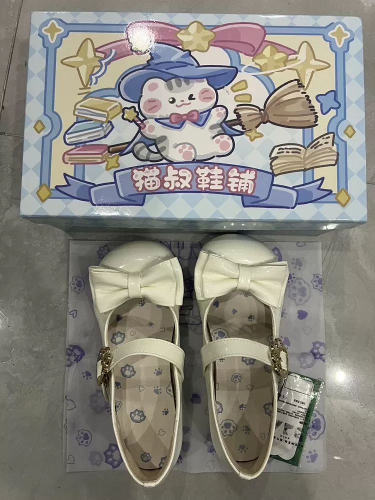 几乎全新!猫叔小圆宝lo鞋，36码，春秋季穿，状态很好，保存很新，鞋面大蝴蝶结+…图片2