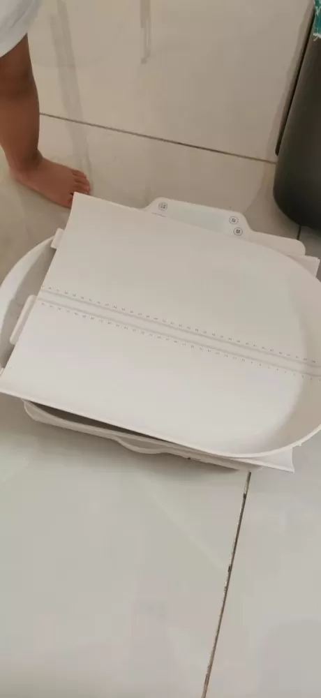 美琳婴儿体重秤，白色款，托盘可拆卸，适合宝宝使用。带开关和归零功能，操作简单，盘…图片5