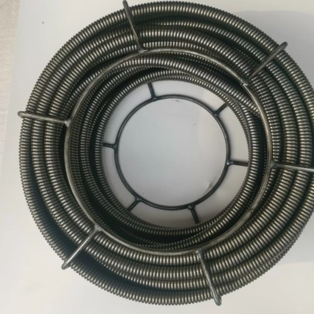 疏通机弹簧16mm4.0丝无缝加粗特加硬加通下水道软轴钢丝管道配件20米