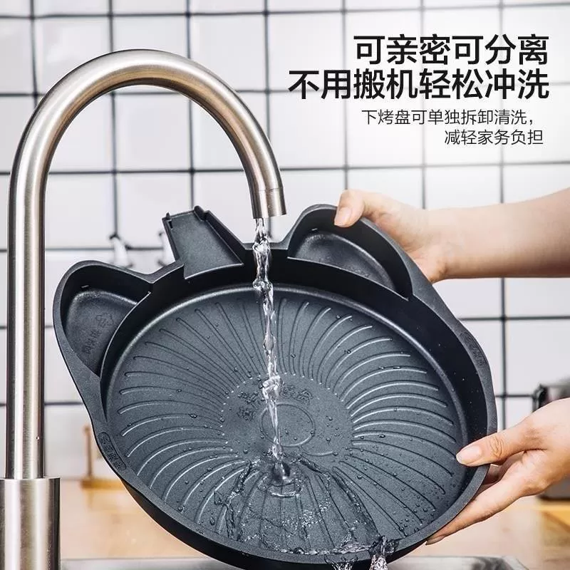 苏泊尔蒸汽升降煎烤机，型号JC30RQ801，银色，家用款，双面加热，煎饼、烙饼…图片2