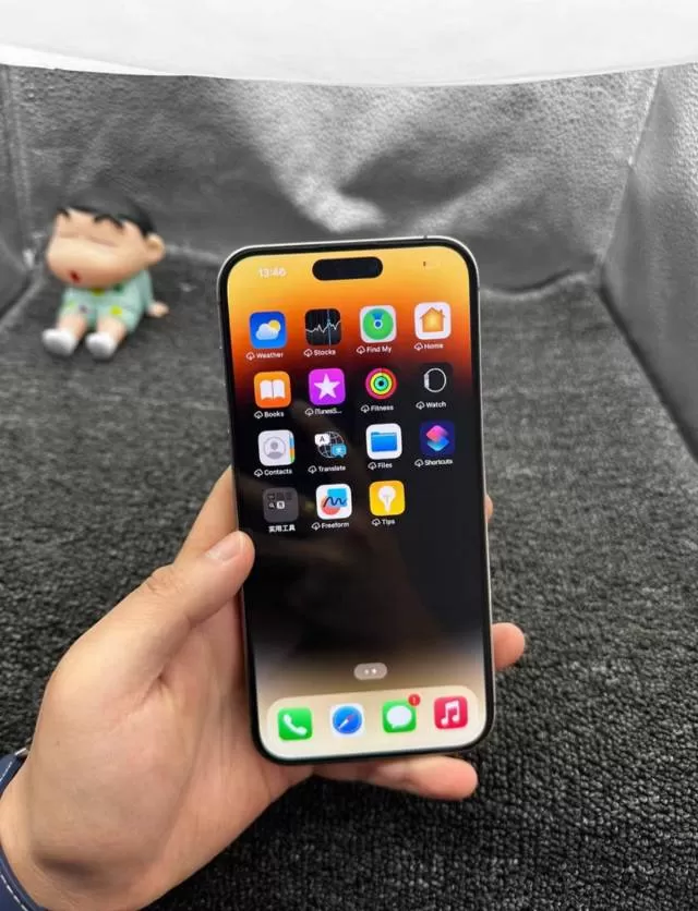苹果14ProMax金色国行双卡双待16系统256G内存插卡即用全网通5G功能面…图片5