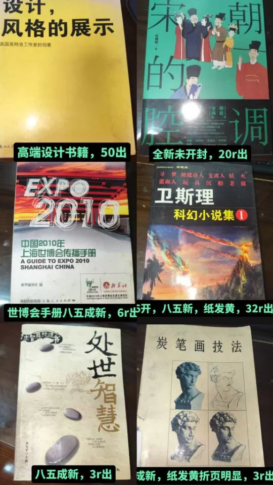 二手书籍，闲置，只寄，本人不乐意见人。喜欢可以聊，价格已标出，喜欢哪个私聊我图片2