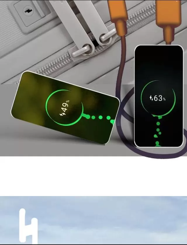 HandsFree608宽拉杆行李箱，三七分24寸大容量，桃皮绒内衬，静音轮，全…图片6