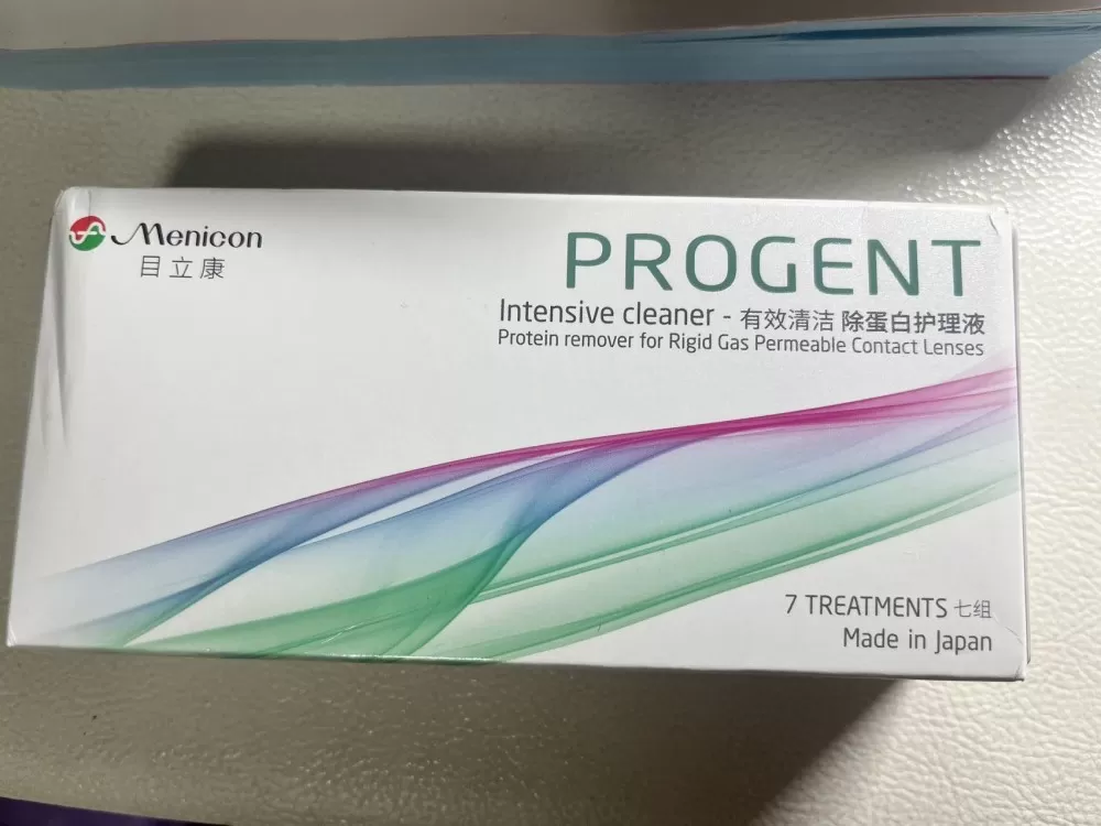外包装有拆痕，里面全新未拆封目立康Progent除蛋白护理液，七组装，日本原装，…