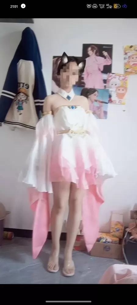 出cos服，王者荣耀貂蝉。非名家款。 S码。90~95斤可穿。原价71有微微瑕疵…图片2