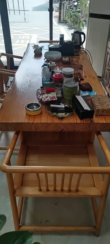 宋代美学松木办公家具一套，做工精细，结实耐用。一把太师椅➕四把椅子，冬天还有坐垫…图片3
