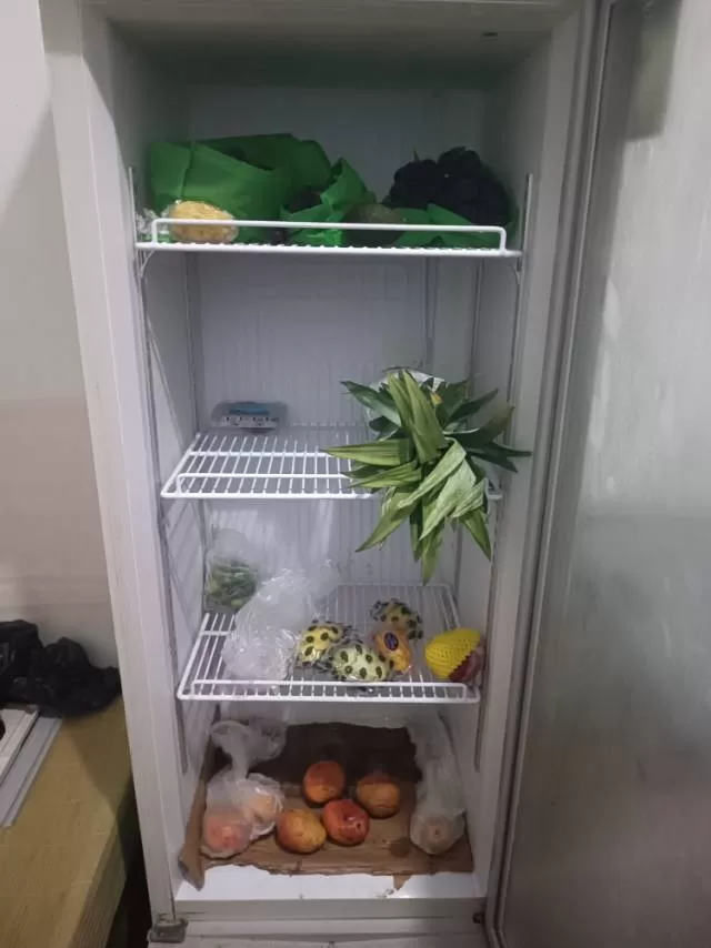 冷藏展示柜，单门设计，空间大，多层搁架，插电即用，制冷效果好。成色还可以，有点使…图片2