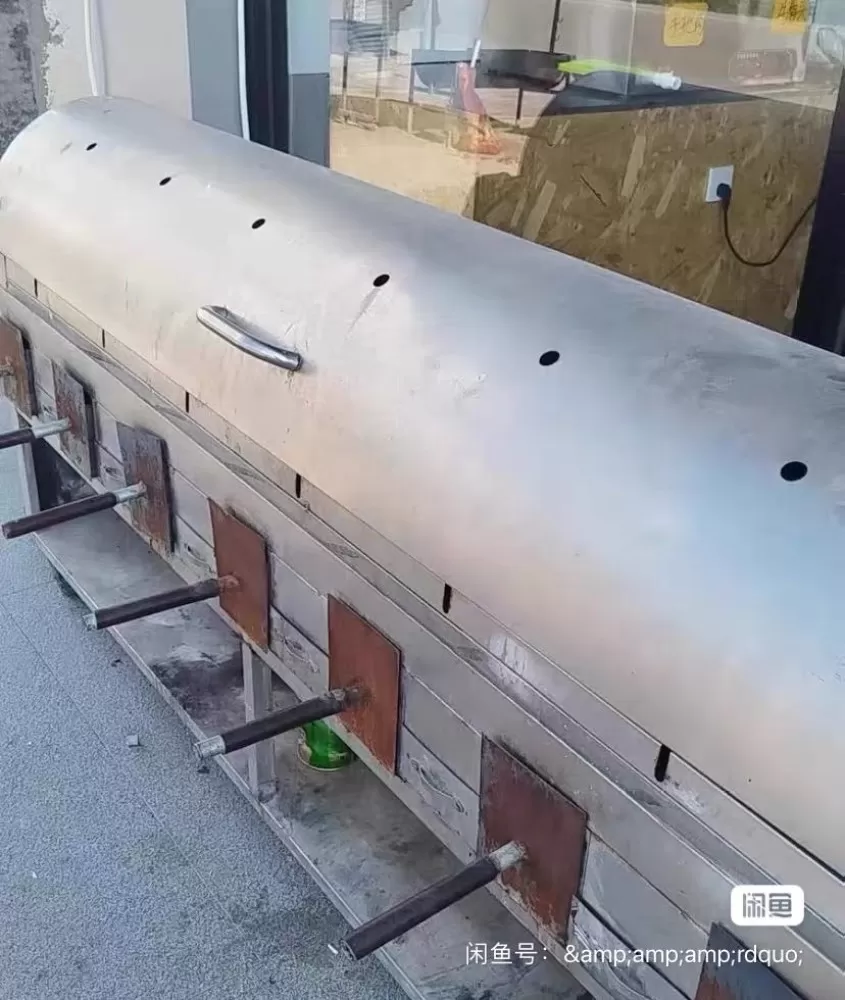 商用6个头烤羊腿羊排炉子，自动旋转款，加厚不锈钢材质，自己做的加厚碳盒，配件齐全…