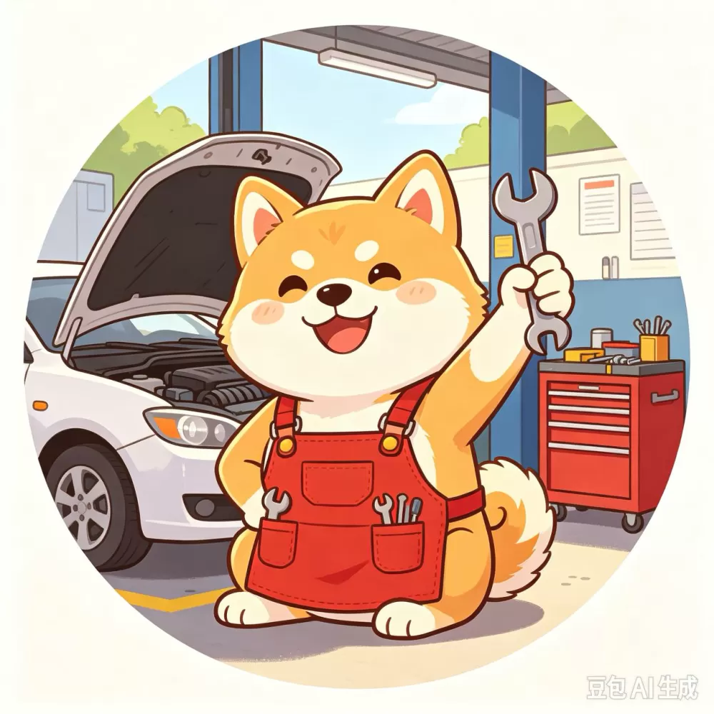 修车的狗子名片头像